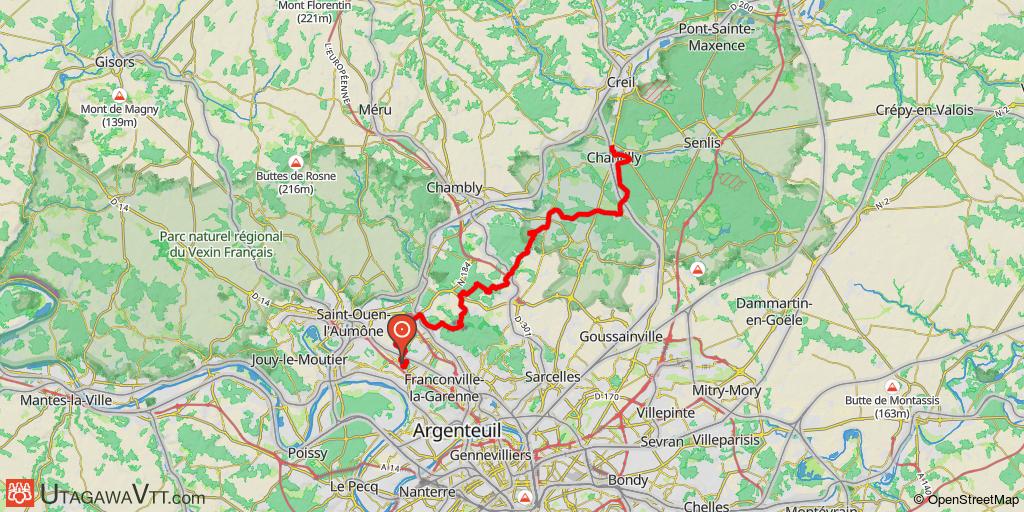 Raid  en forêt autour de Paris - Beauchamp - Chantilly (Etape 2/4)