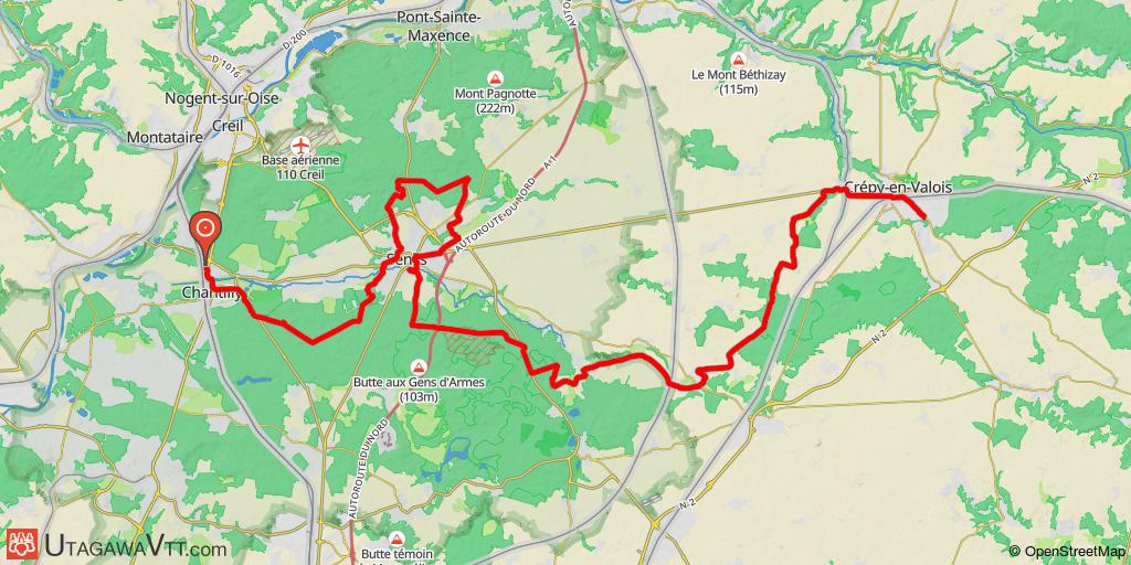 Raid en forêt autour de Paris - Chantilly  - Crépy-en-Valois (Etape 3/4)