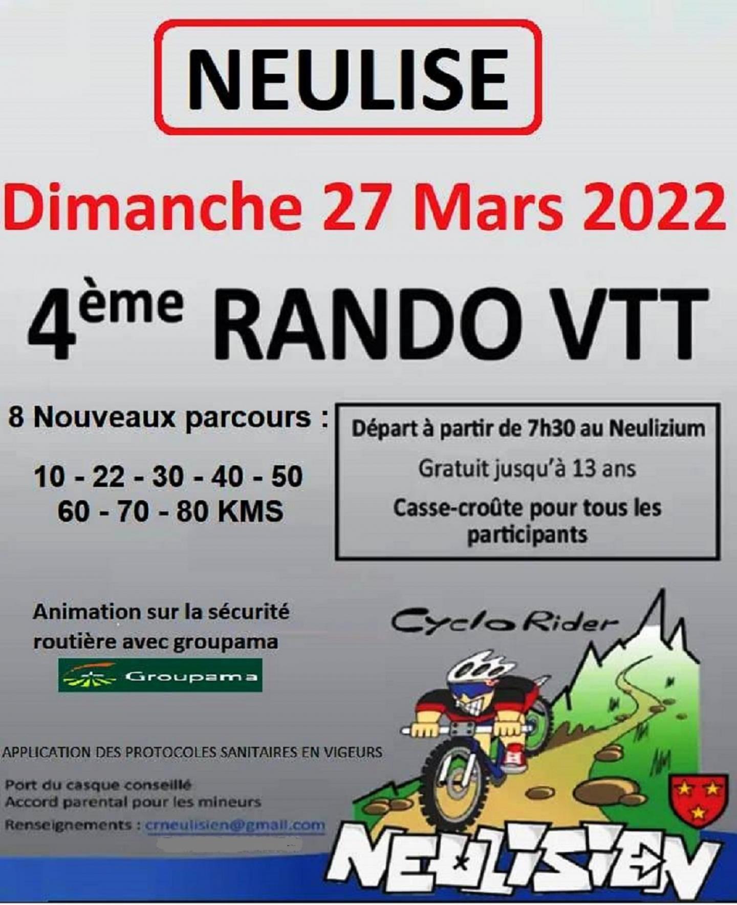 Cyclo Rider Neulisien 2022 - 4ème édition - 50 km variante