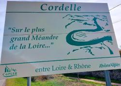 Cordelle, plus grand méandre de la Loire