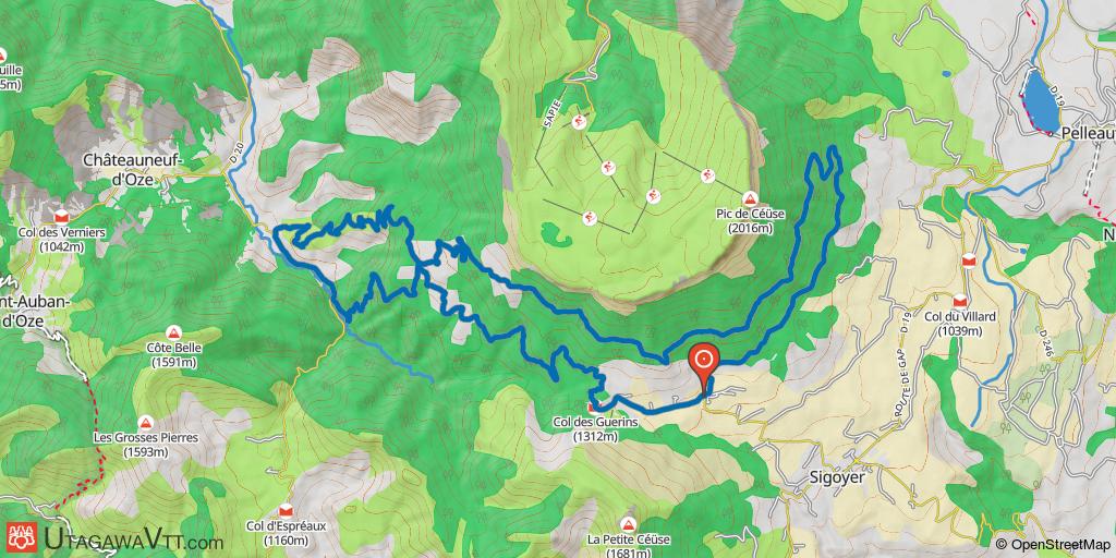 Circuit au nord de Sigoyer
