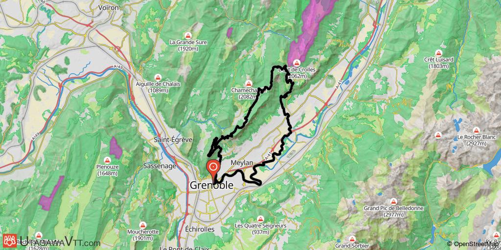 Grenoble - Col du Coq - Saint-Eynard - Mont Rachais