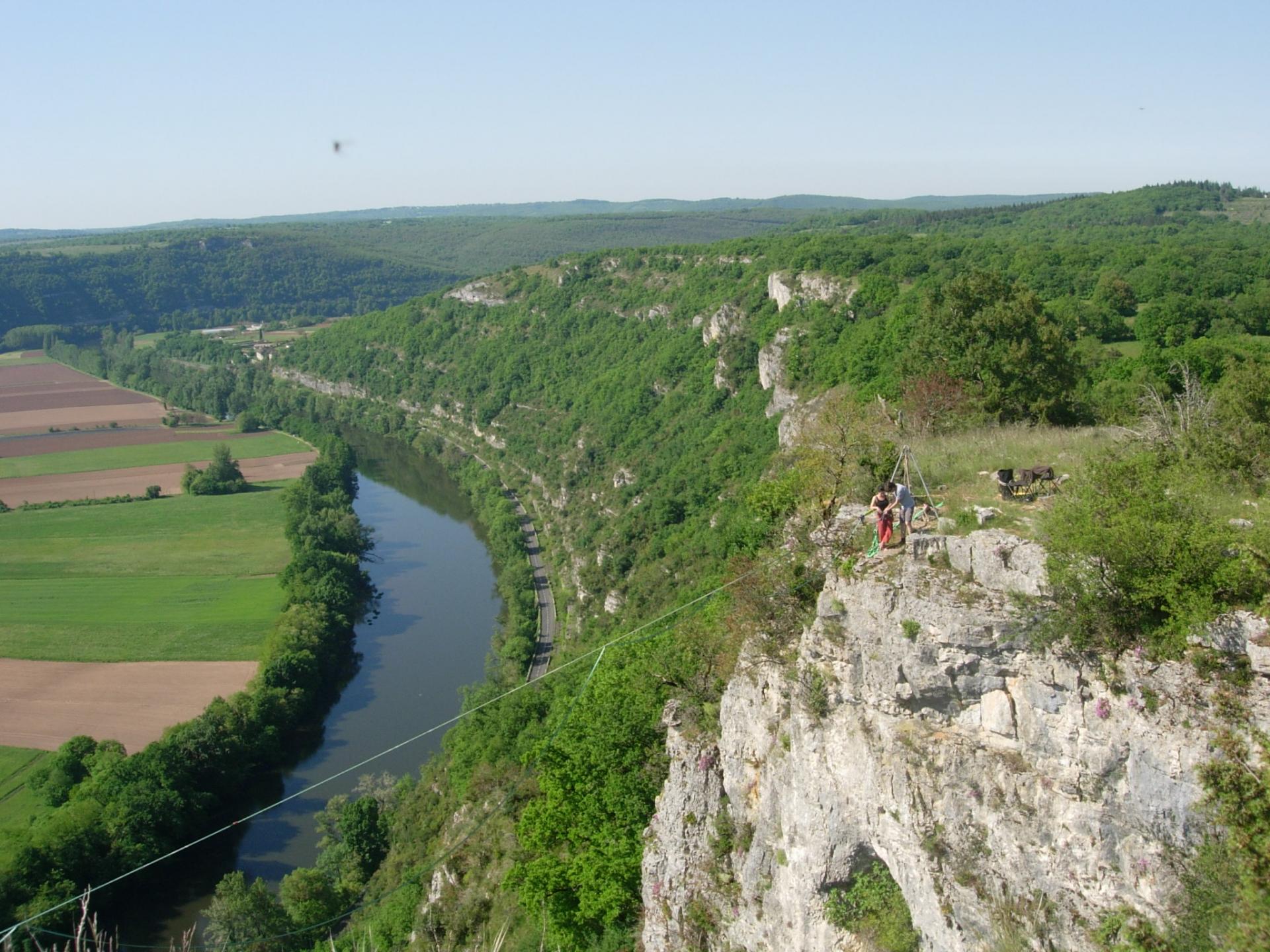 Les crêtes du Lot de Cajarc à Larroque-Toirac