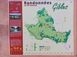 Gibles, circuits de randonnées