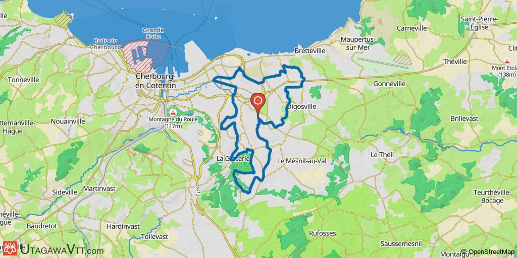 De Tourlaville à La Glacerie  - Variante n°1