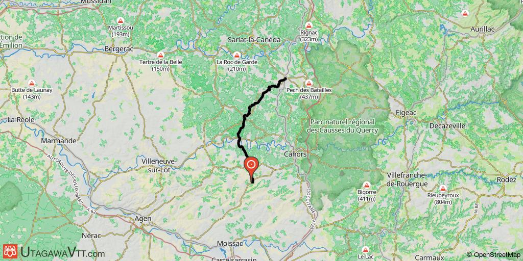Tour du Lot - Etape 6/6 : Montcuq - Gourdon
