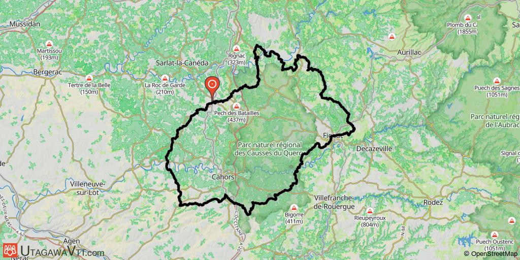 Tour du Lot en 6 étapes - Gourdon - Gourdon