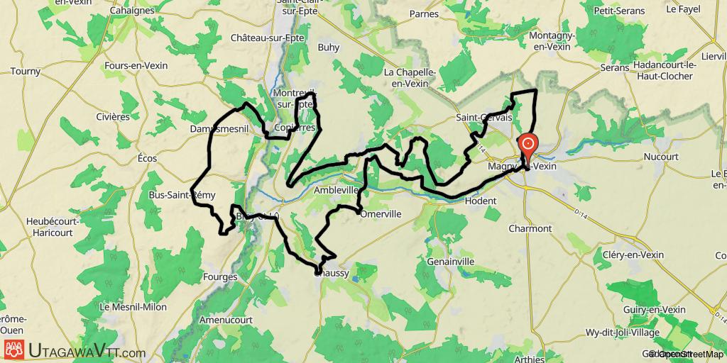 Balade en boucle entre Aubette et Epte au départ de Magny-en-Vexin