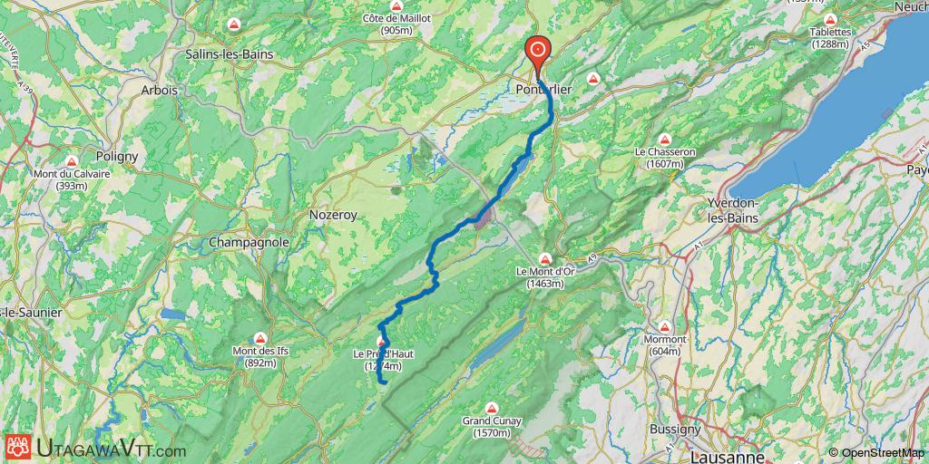 GTJ - J1 - Pontarlier - Chapelle-des-Bois