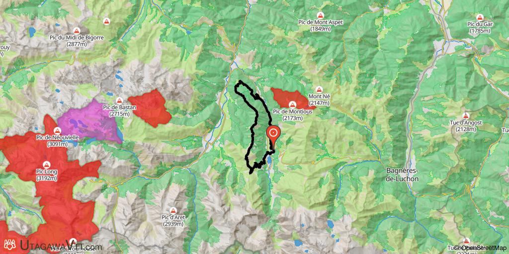 Les crêtes entre le col d'Azet et Lançon