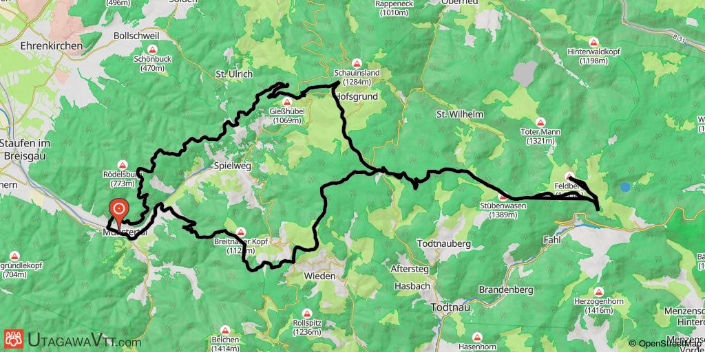 Le Feldberg depuis Munstertal