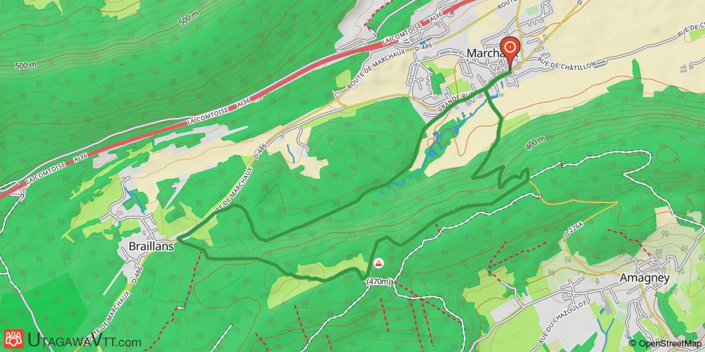 Les monts de Marchaux