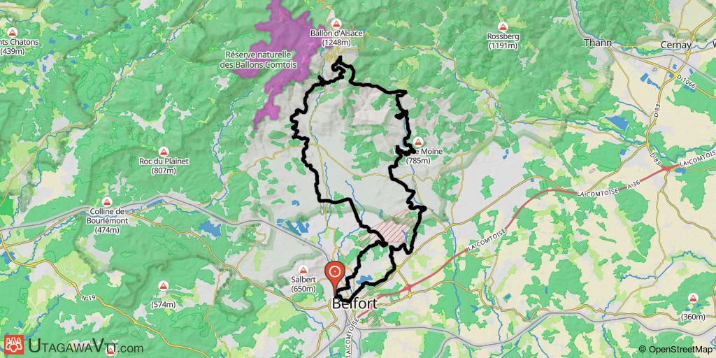 Trace Transterritoire 2009 - 77 km