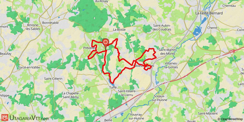 Circuit au départ de Saint-Denis-des-Coudrais