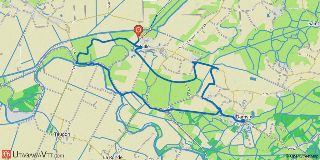 Marais Poitevin, de Maillé à Danvix par les canaux et la Sèvre Niortaise