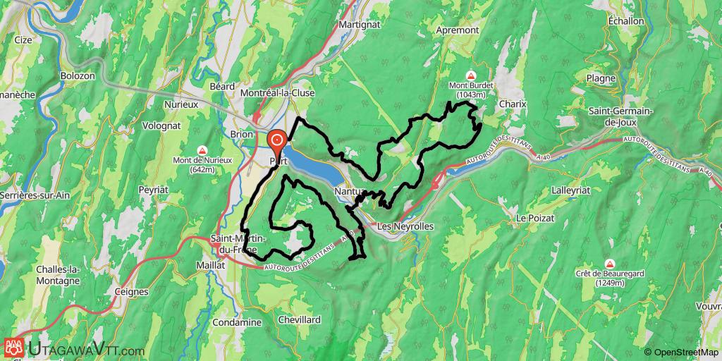 La trace des Titans  (lac de Nantua) - 47 km