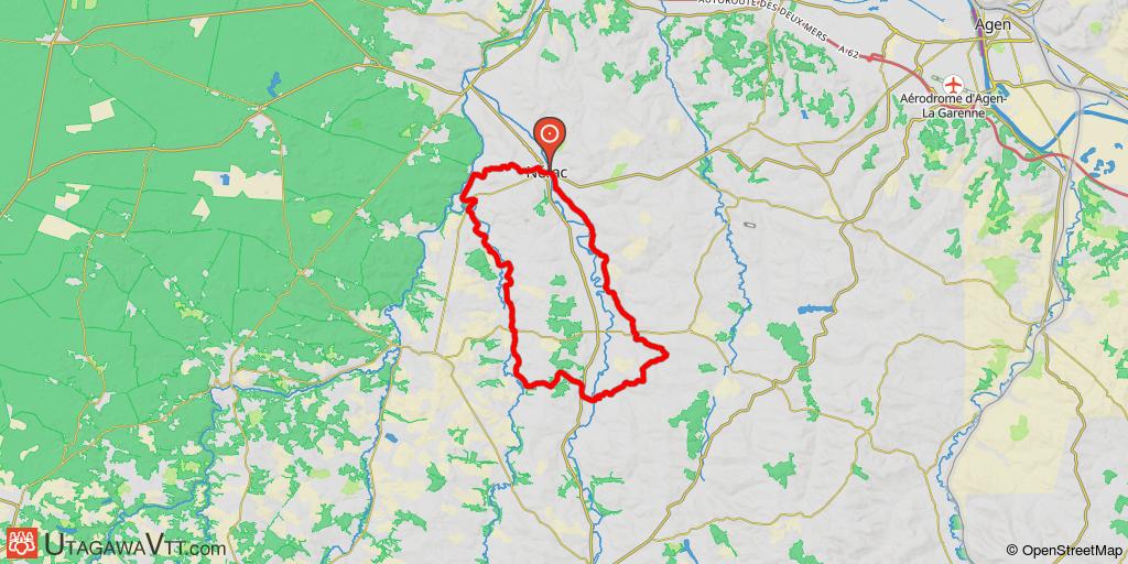 De Nérac à Francescas par la vallée de l'Osse