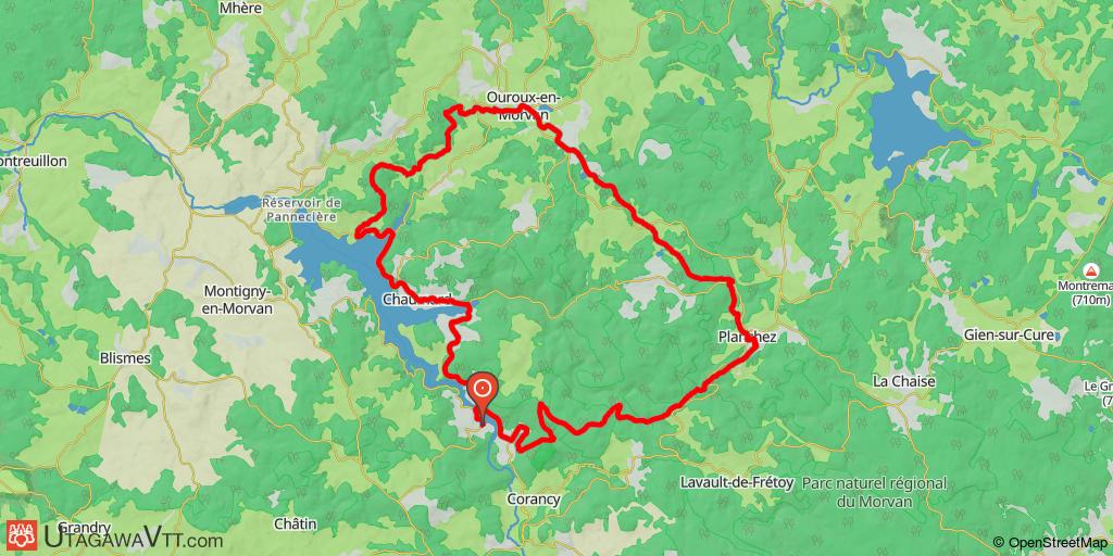 Sur les hauteurs du lac de Pannecière