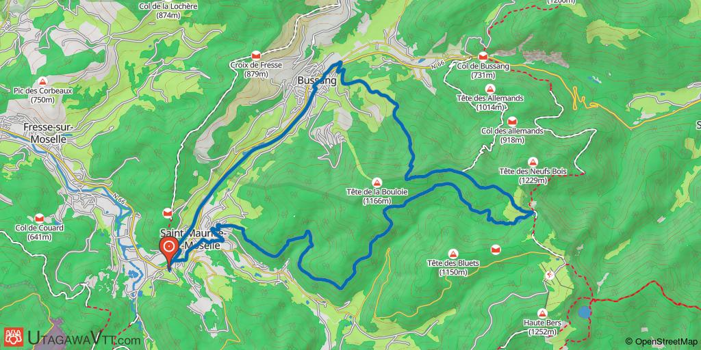 Boucle à l'est de Saint-Maurice-sur-Moselle