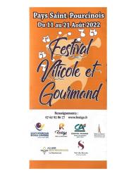 Saint Pourçain sur Sioule, affiche du Festival Viticole et Gourmand 2022