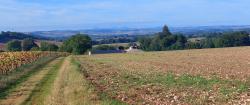 Vue sur les Puys d'Auvergne