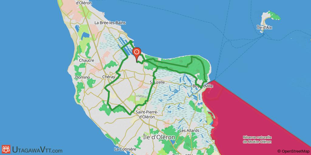Circuit dans la partie nord de l'île d'Oléron