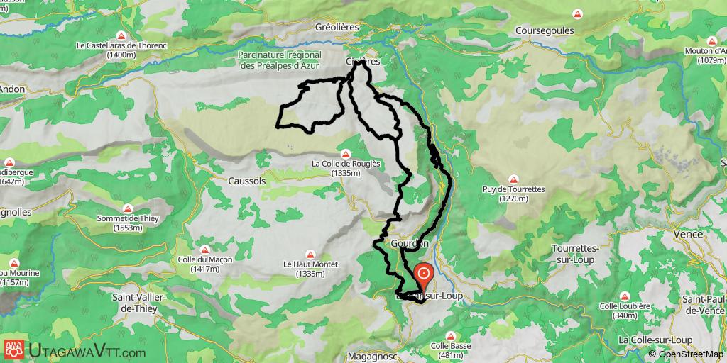 Les gorges du Loup  et le plateau de Calern