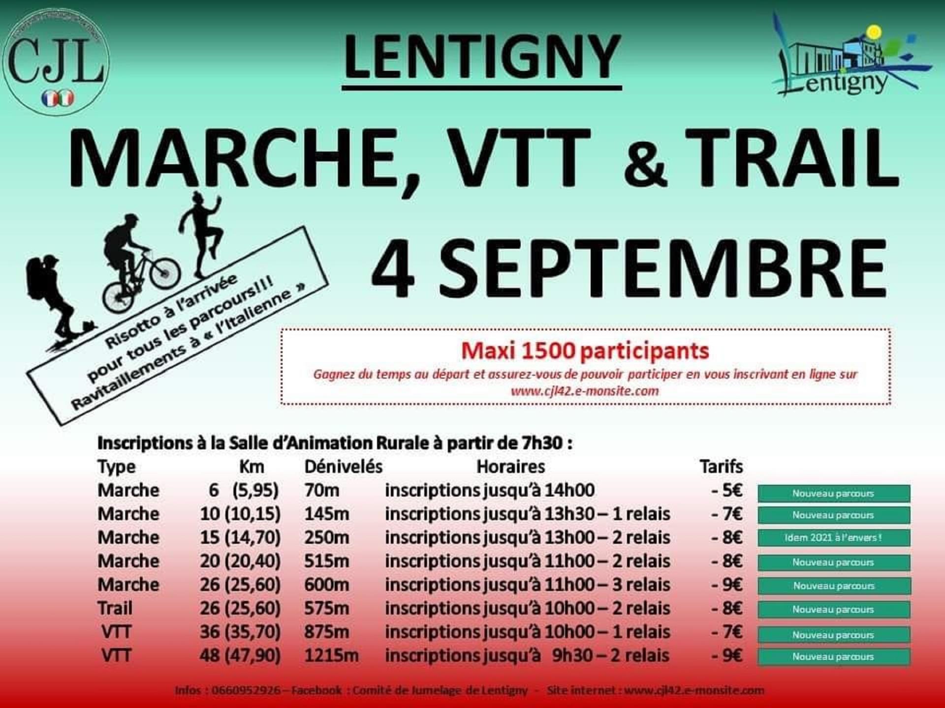Lentigny - Rando du Comité de Jumelage 2022 - 40 km