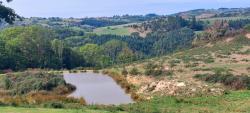 Montée vers Saint Polgues, on devine Crémeaux tout là-haut