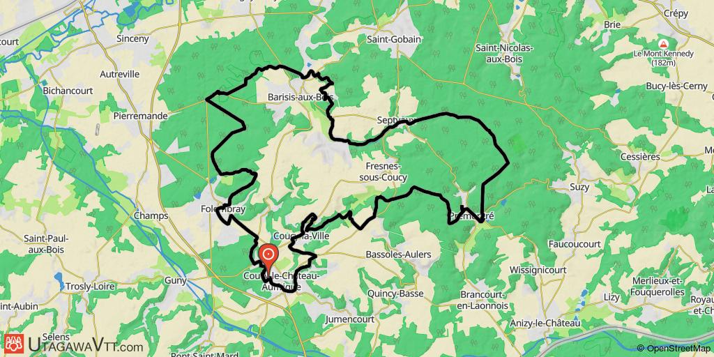 Tour en forêts de Coucy et de Saint-Gobain