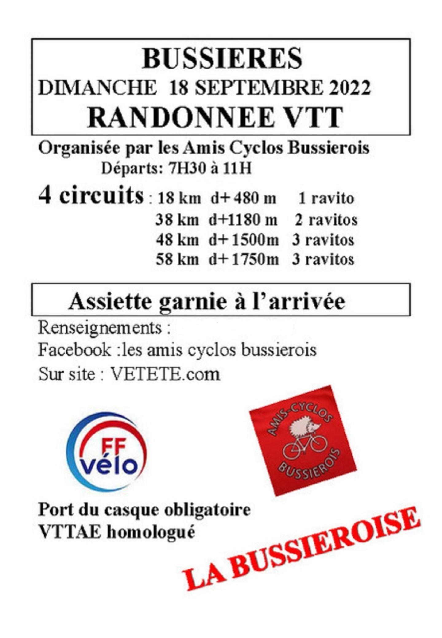 La Bussiéroise 2022 - 58 km