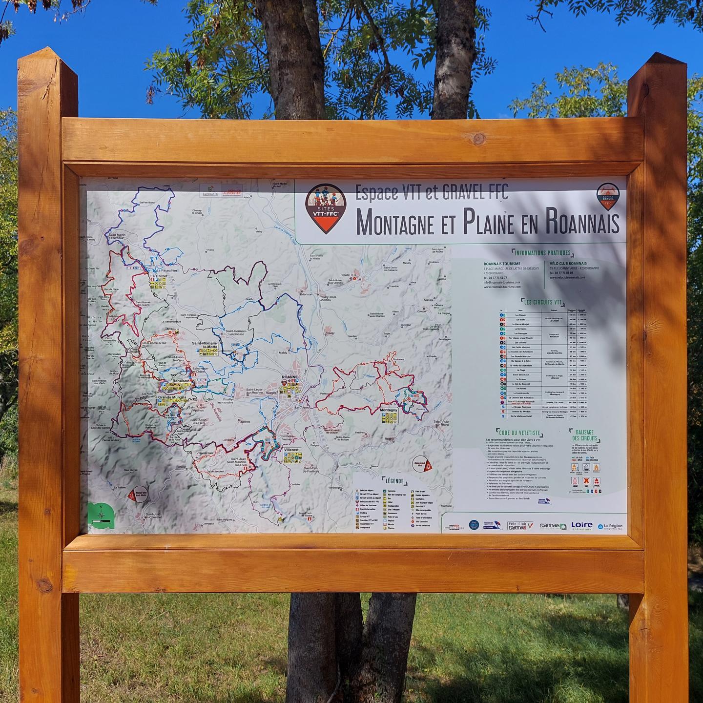 Espace FFC-VTT et gravel - Montagne et Plaine en Roannais - Circuit N° 3 : La Pierre Bécajat