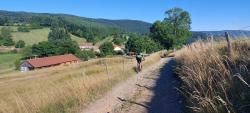 Descente vers La Croix Trévingt