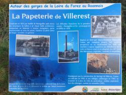 L'ancienne papeterie de Villerest maintenant sous l'eau