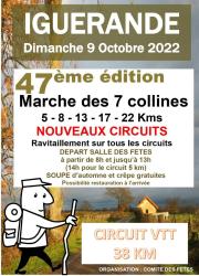 Flyer Marche des 7 Collines 2022