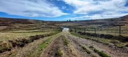 Piste vers Garnier, sur les Hautes Chaumes du Forez