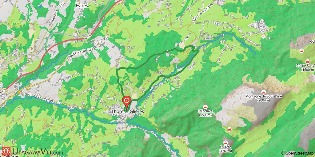 Circuit au nord de Thorens-Glières