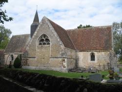 235.St Eman.(28).GR35.Chemins Proustiens.L'église St Eman.