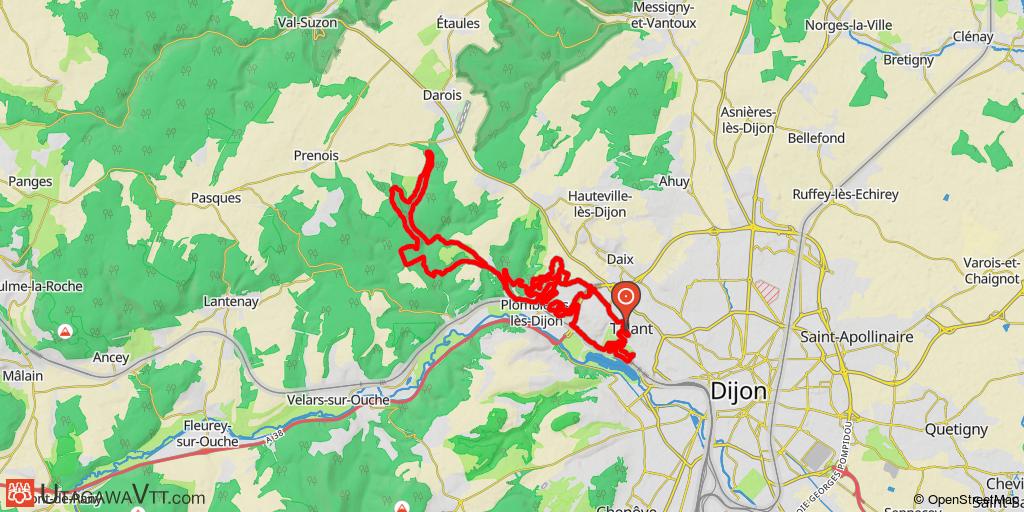 Au-dessus du lac Kir et des combes de Plombière
