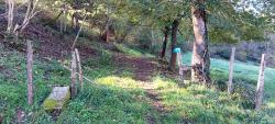 Barrière en entrée du single au bord de l'Aix (proche du Pont Morut)