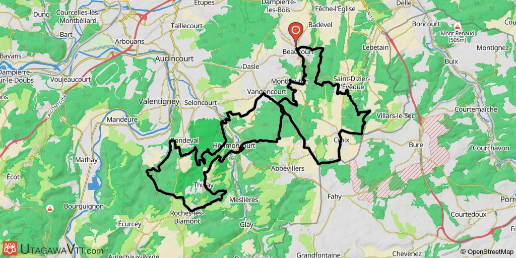 Rando de Beaucourt - La MTB 2022 - 56 km