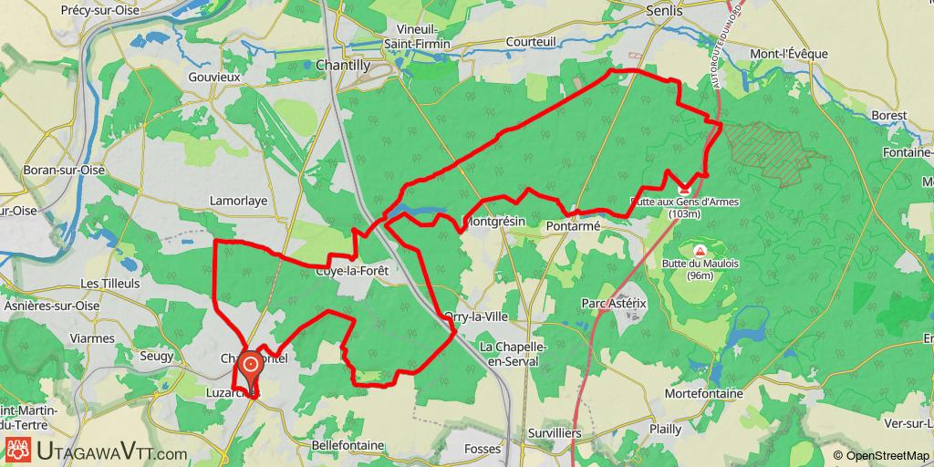 Boucle en forêt de Chantilly