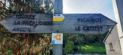Pancarte VTT FFC N° 1 Bleu