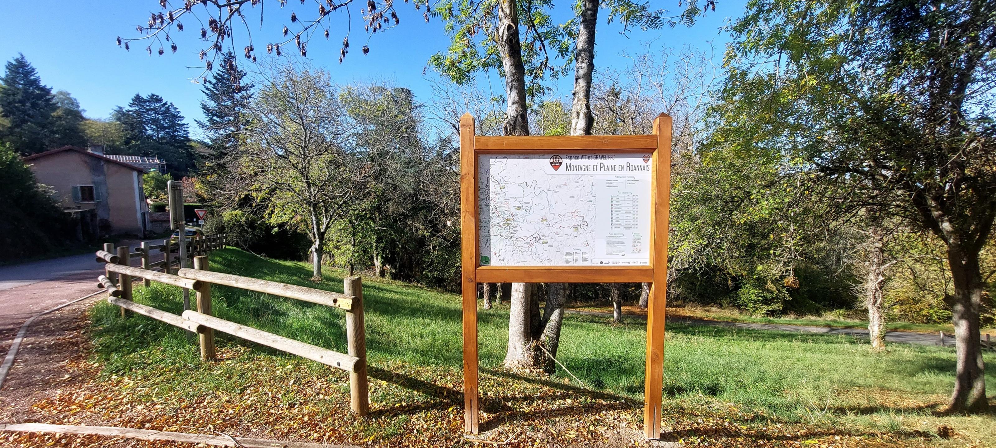 Espace FFC-VTT et gravel - Montagne et Plaine en Roannais - Circuit N° 2 : Les Biefs