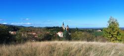 Vue sur Le Crozet, peu après le départ