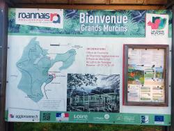 Panneau d'accueil du site des Grands Murcins