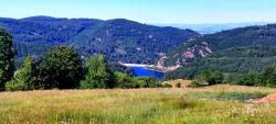 Vue sur la retenue du Barrage du Rouchain