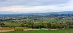 Vue sur les Monts du Beaujolais