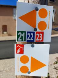 Pancartes des circuits VTT FFC et Gravel
