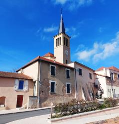Montagny, l'église au départ
